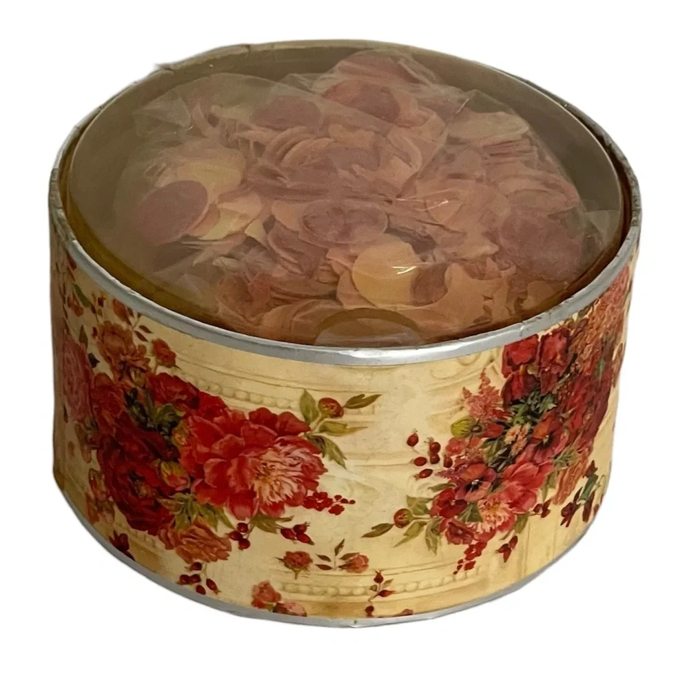 Vintage TRI-COASTAL DESIGN Winter Rose Water Soluble Bath Confetti 1.75 oz.
